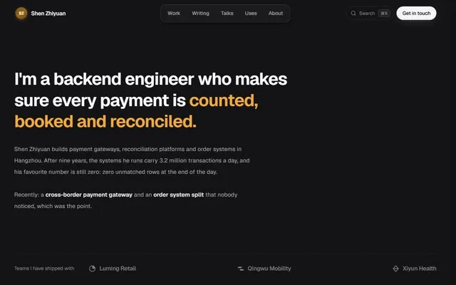 Basalt developer portfolio preview